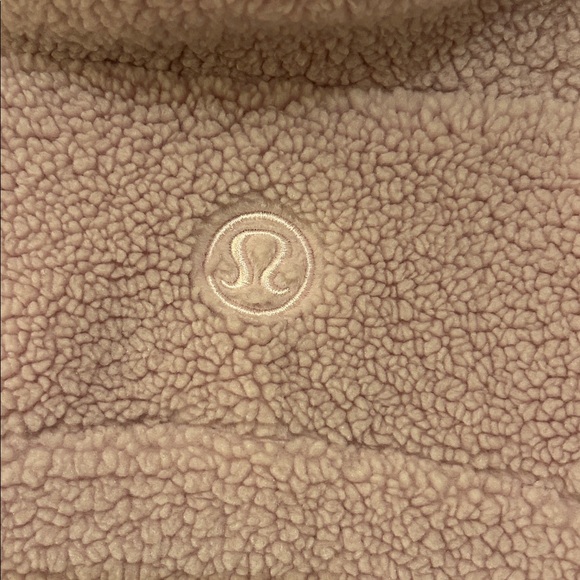 Lululemon Cozy Pink Tumbled Fleece Half Zip Pullover - Picture 7 of 7